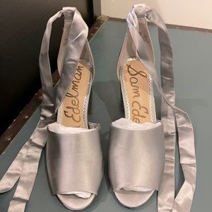 Sam Edelman Grey Satin Odele shoes